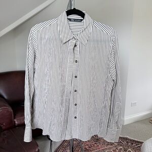 Zara Women’s Striped Button-Down Shirt